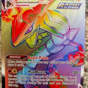 Full art secret rare rainbow Rayquaza